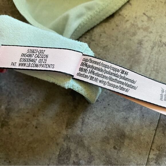 Victoria’s Secret Lace Bra Push Up 34DD Green Multiway - Picture 8 of 11